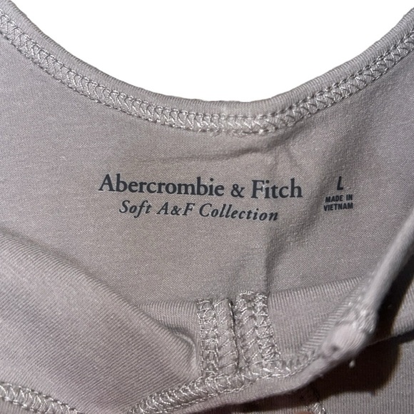 {NWOT Abercrombie & Fitch Seamless Corset Tank in Brown Taupe Size Large} - Picture 4 of 7